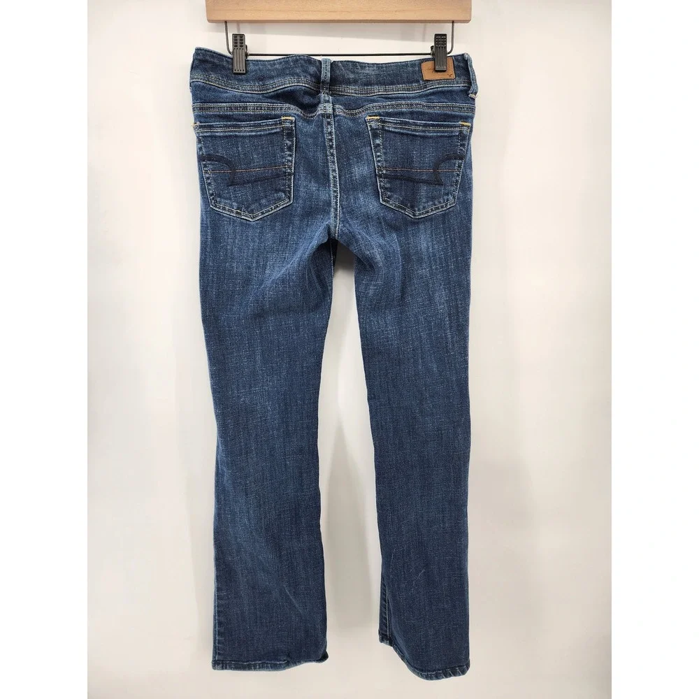American Eagle Original Boot Stretch Blue Denim Jeans Size 6